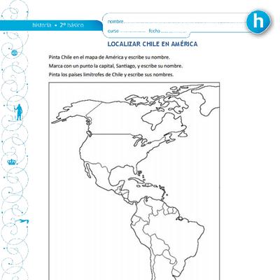 Localizar Chile en América