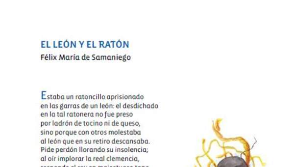 El león y el ratón