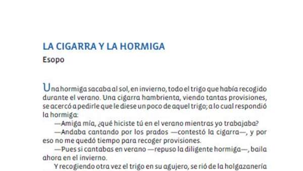 La cigarra y la Hormiga
