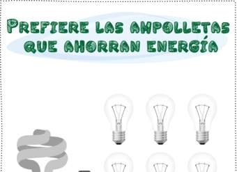 Utilizar ampolletas que ahorren energía