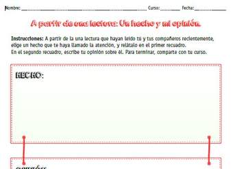 Hecho y opinión
