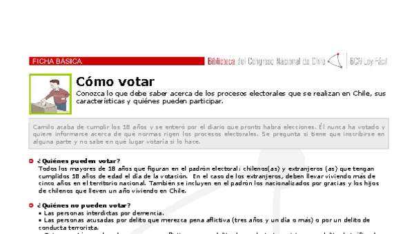 Cómo votar