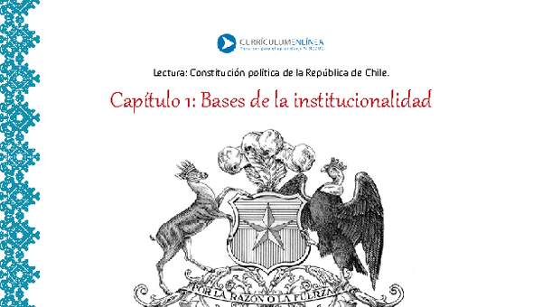 Constitución de Chile: Bases de la institucionalidad