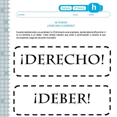 ¿Derecho o deber?