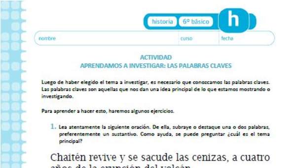 Aprendamos a investigar: Tomar notas