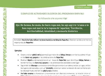 Realizan salidas a territorios importantes de Rapa Nui