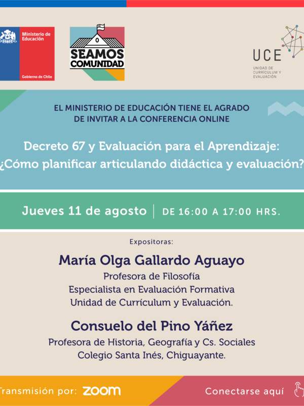 Decreto 67 y Evaluación para el Aprendizaje: ¿Cómo planificar articulando didáctica y evaluación?