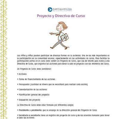 Proyecto y directiva de curso