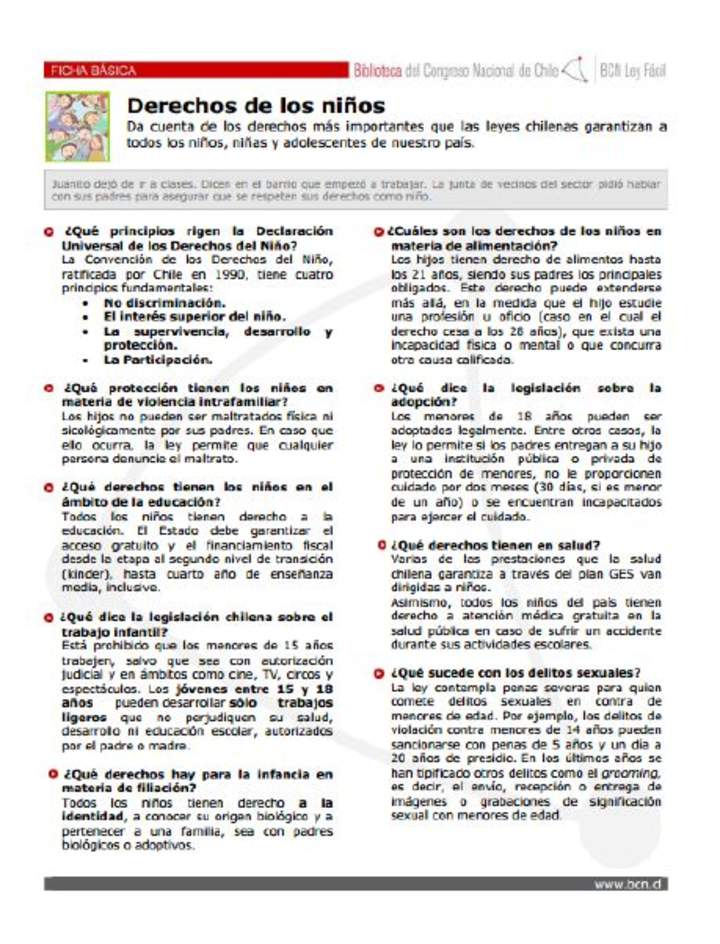 Derechos de los niños