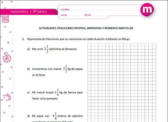 Fracciones propias, impropias y números mixtos (II)