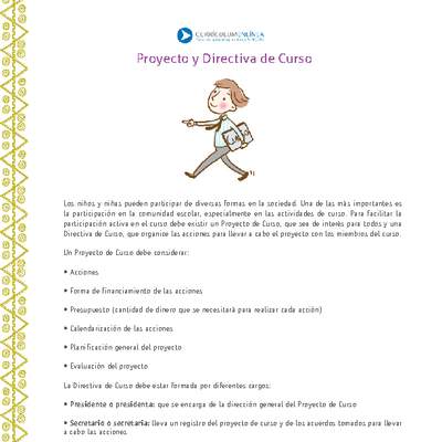 Proyecto y directiva de curso