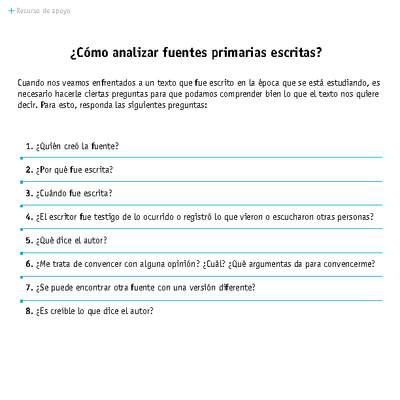 ¿Cómo analizar fuentes primarias escritas?