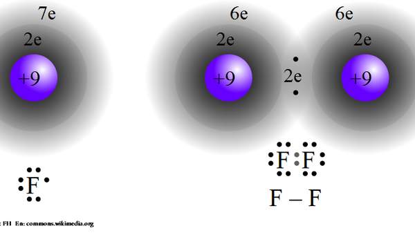 Enlace covalente de flúor