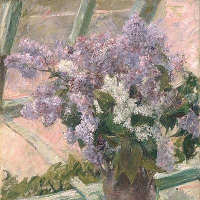 Lilas en la ventana de Mary Cassat