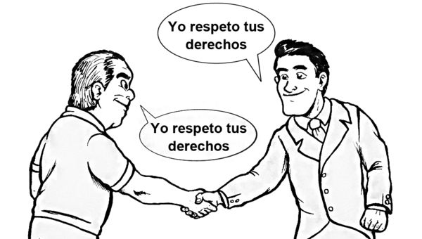 Respetar los derechos de las otras personas