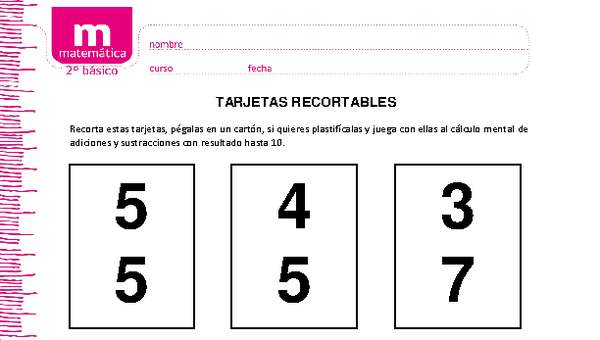 Tarjetas recortables (I)