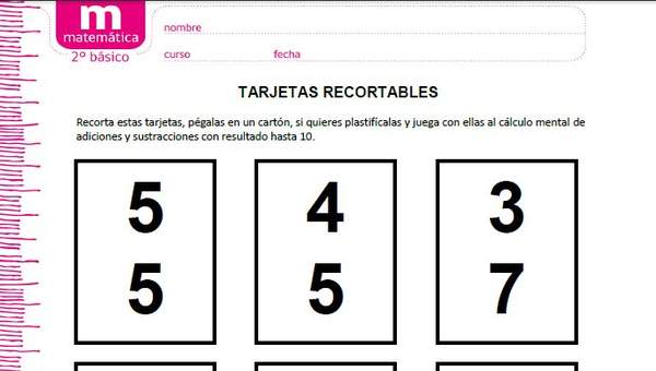 Tarjetas recortables (I)