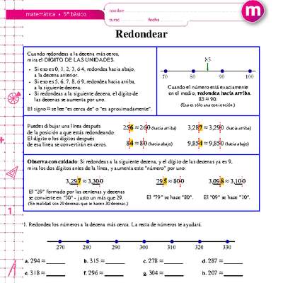 Redondear números a la decena más cercana