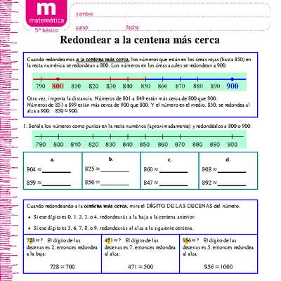 Redondear números a la centena más cercana