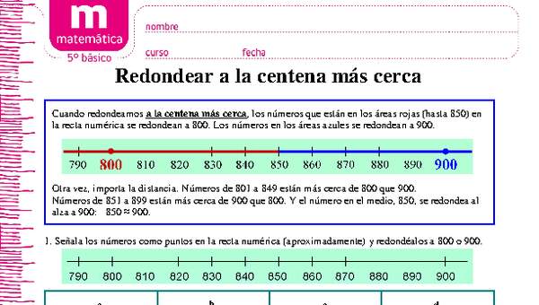 Redondear números a la centena más cercana