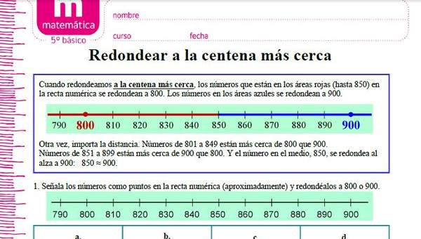 Redondear números a la centena más cercana