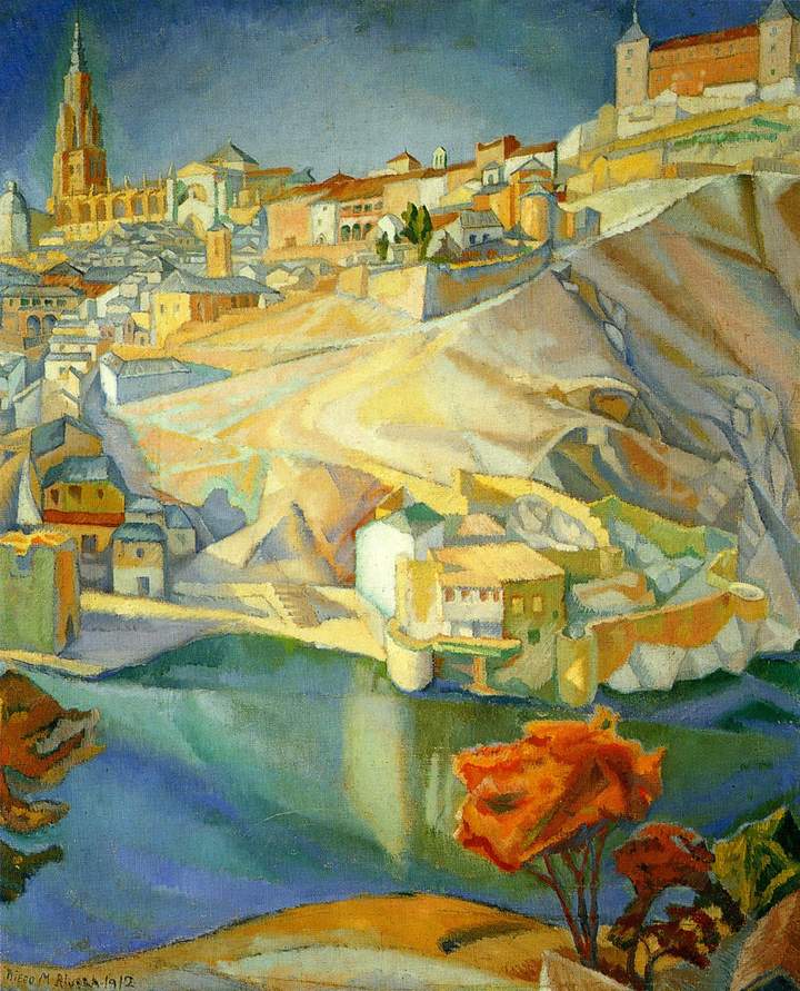 Paisaje de Toledo de Diego Rivera