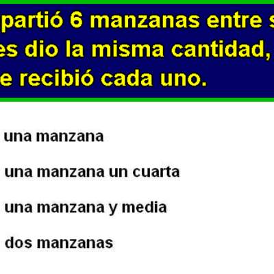 Repartiendo manzanas