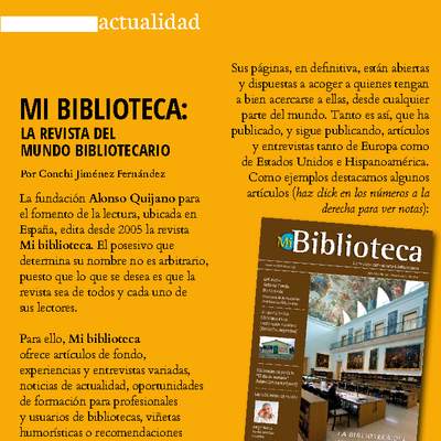 Publicación Mi Biblioteca