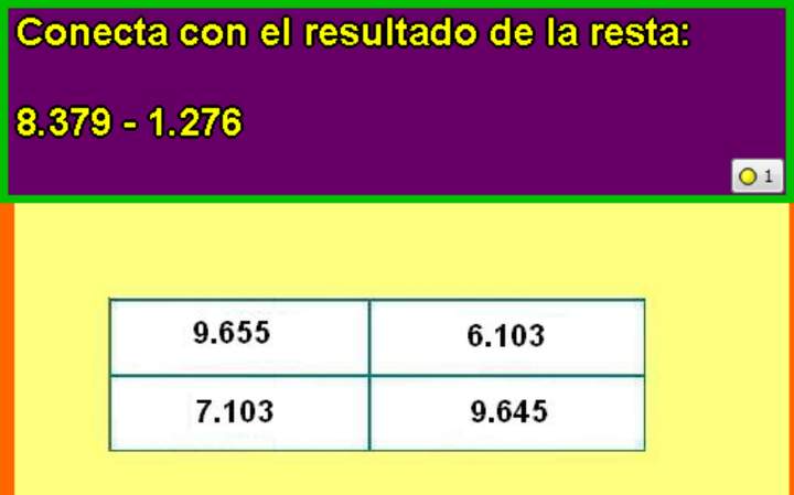 Sustracción de dos números
