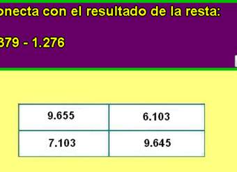 Sustracción de dos números