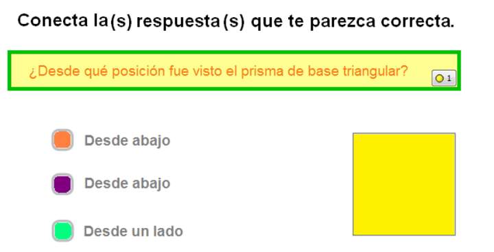 Mirando un prisma de base triangular