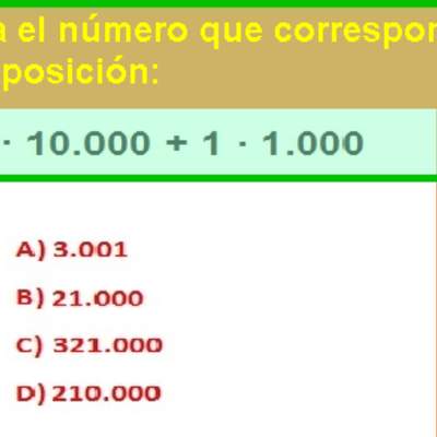 Componer y descomponer números en forma aditiva y multiplicativa (I)