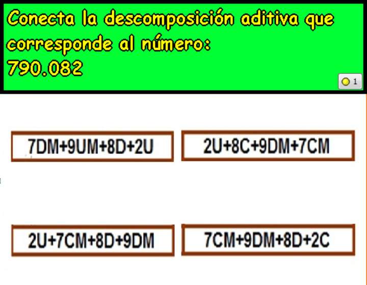 Componer y descomponer números en forma aditiva (III)