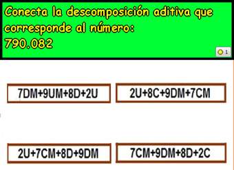 Componer y descomponer números en forma aditiva (III)