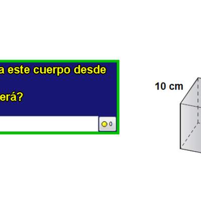 Mirando un cubo desde arriba