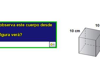 Mirando un cubo desde arriba