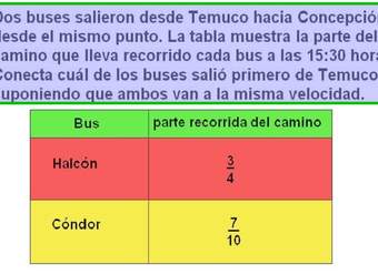 ¿Qué bus salió primero?