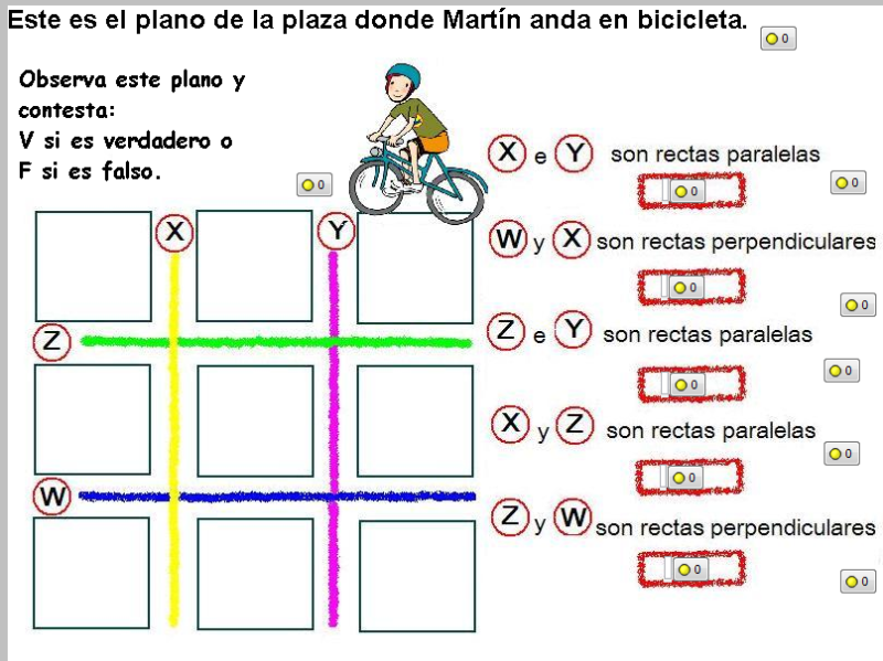 Paralelas perpendiculares rectas lineas