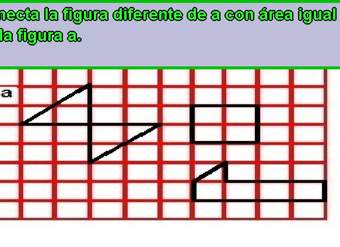 Área de figuras en una cuadrícula (I)