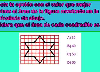 Área de figuras en una cuadrícula (III)