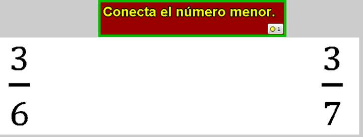 Comparando fracciones de distinto denominador (I)