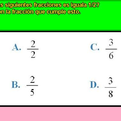 Fracciones equivalentes