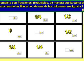 Sudoku de fracciones (I)