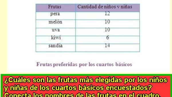 Frutas más preferidas