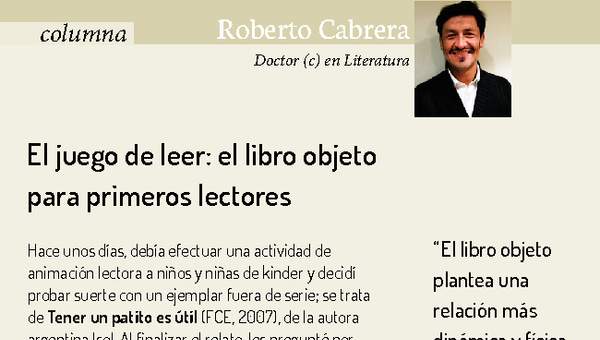 El libro objeto para primeros lectores