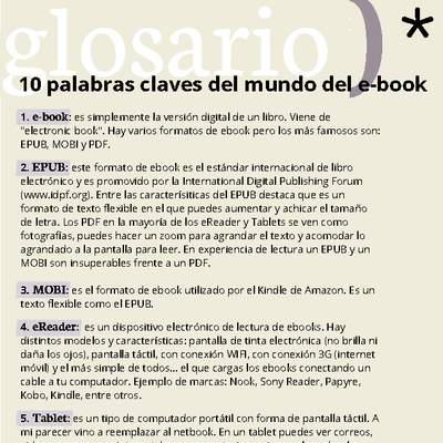 10 palabras claves del mundo del e-book