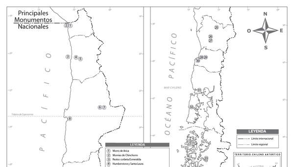 Mapa monumentos nacionales