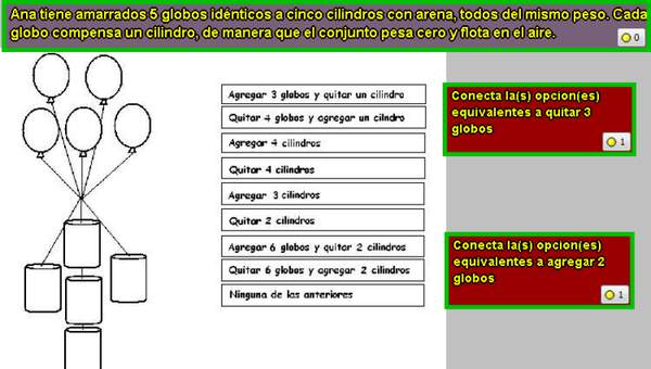 Equilibrio de globos y cilindros