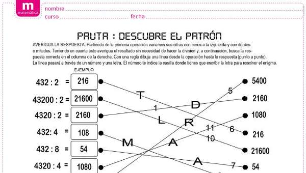 División por un dígito (II)