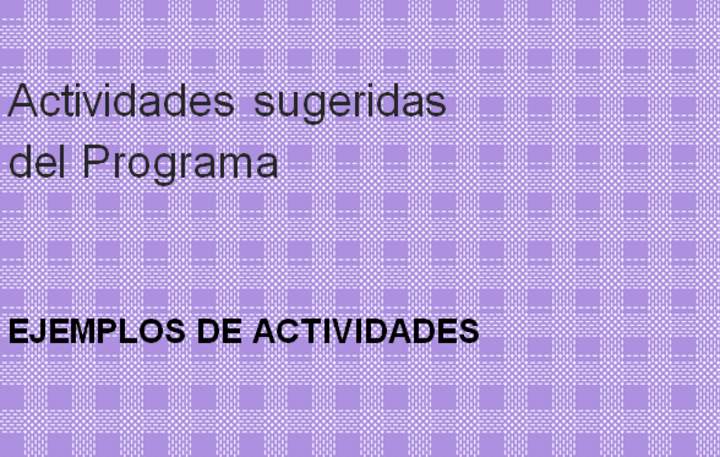 Actividades sugeridas Unidad 3